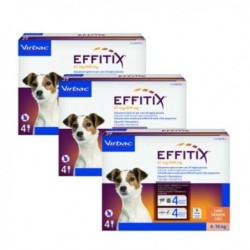 Effitix antiparasitario Pack Ahorro 12 pipetas para perros pequeños (4-10kg)