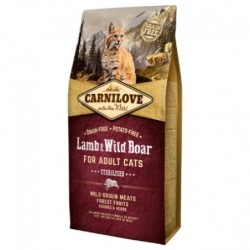 Carnilove Sterilised Lamb & Wild Boar Para Gato Con Cordero Y Jabalí