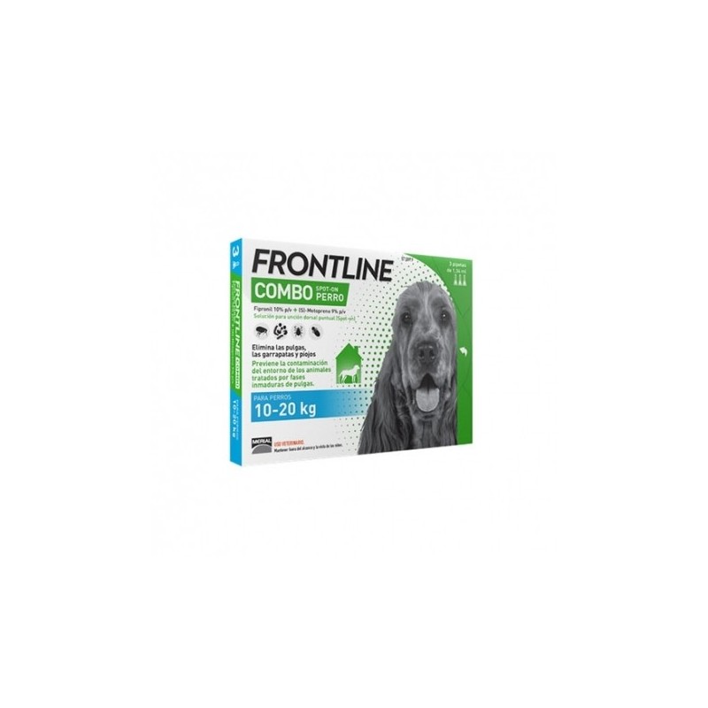 Frontline Combo 10- 20 Kg Pipetas Antiparasitaria Perro