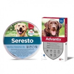 Pack Súper Protección: collar Seresto más de 8kg + Advantix 4 pipetas +25kg