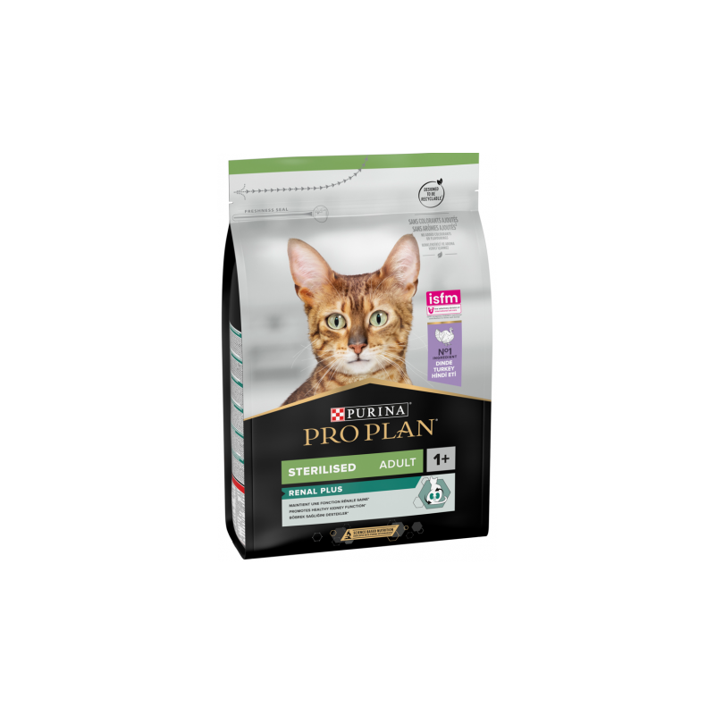 PURINA PRO PLAN Gato STERILISED Adult 1+ RENAL PLUS Pavo