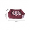 Foto 1 de Bold Neo Burgundy Geometric cama para perros