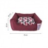 Foto 2 de Bold Neo Burgundy Geometric cama para perros