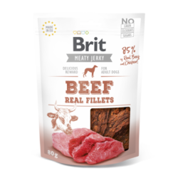 Brit jerky snack filetes de ternera golosinas para perros