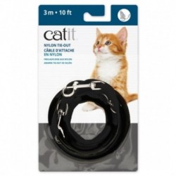 Catit Correa Extra Larga Negra gatos