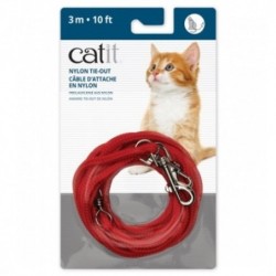 Catit Correa Extra Larga Roja gatos