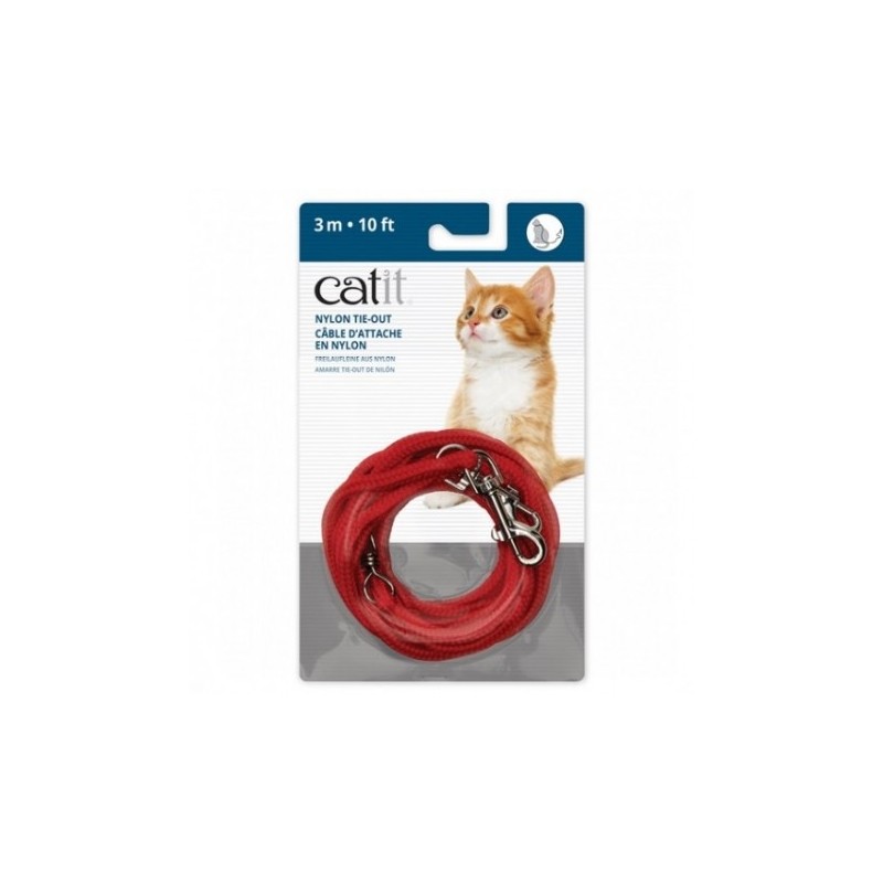 Catit Correa Extra Larga Roja gatos