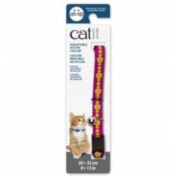 Catit Collar Breakaway Rosa con Flores gatos