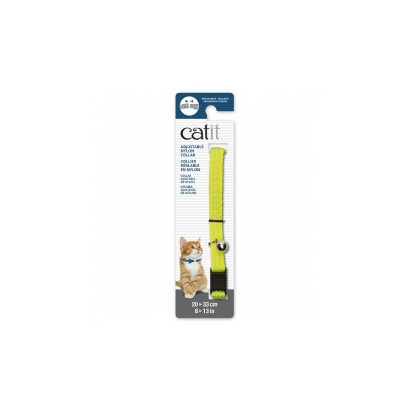 Catit Collar Breakaway Reflectante Amarillo gatos