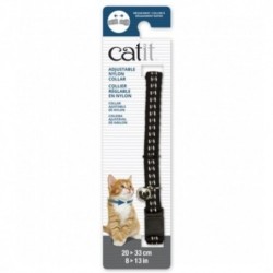 Catit Collar Breakaway Reflectante Negro gatos