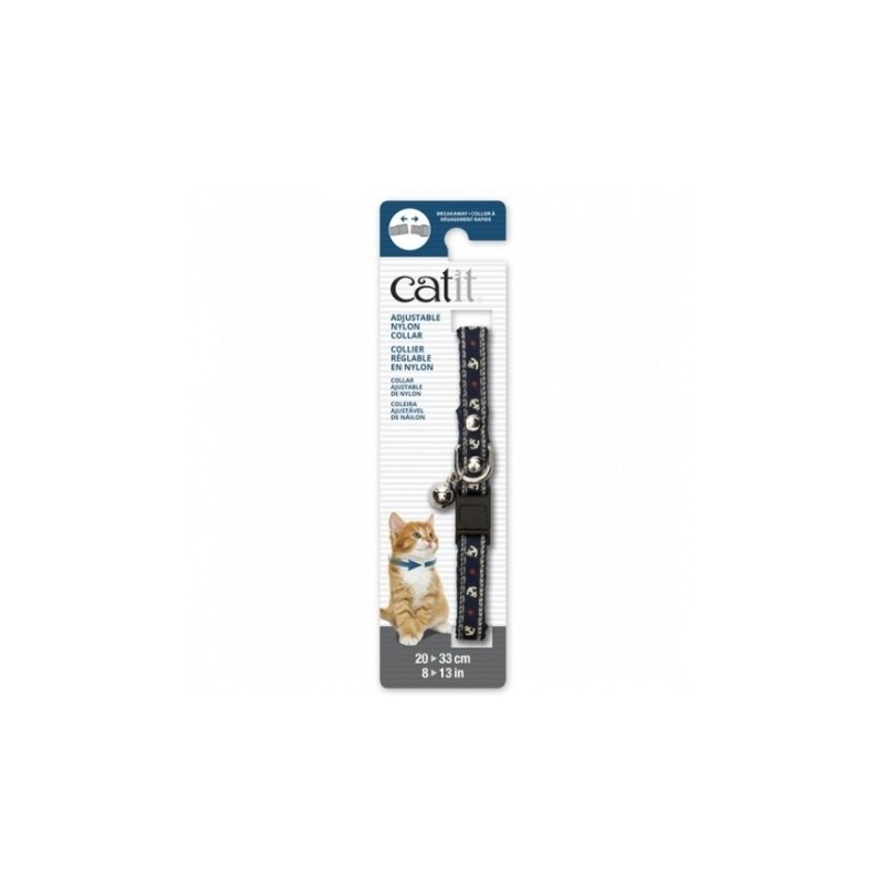 Catit Collar Breakaway Remache Plata Náutico gatos