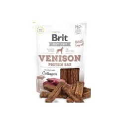 Brit jerky snack protein bar venado golosinas para perros